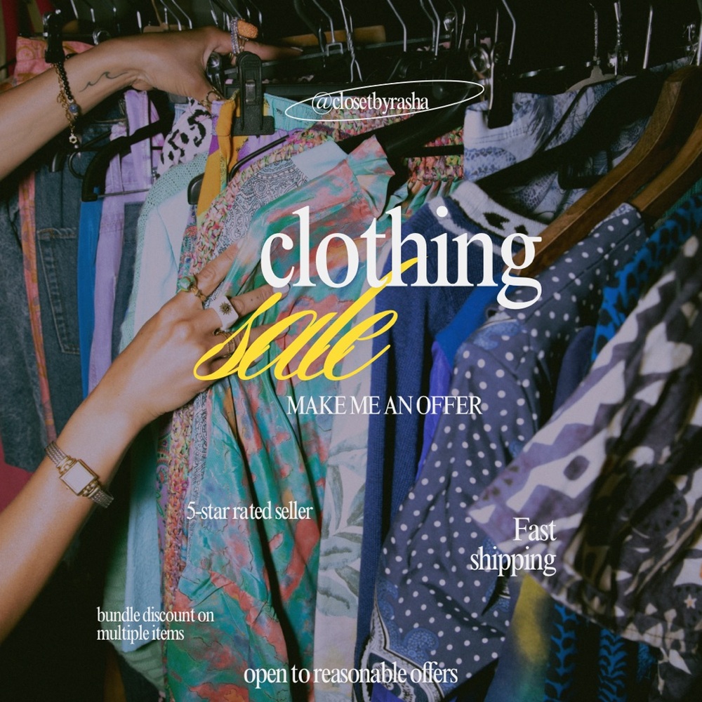 Make me an offer! Clothing, bags, shoes, jewelry. Closet sale